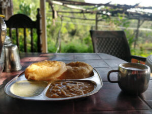 having-breakfast-in-sharavathi-valley-homestay-in-karnataka