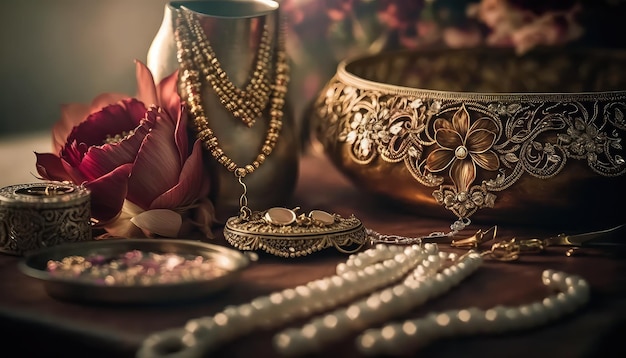 realistic-golden-indian-wedding-jewelry-wallpaper-royal-look-generative-ai_753390-3732